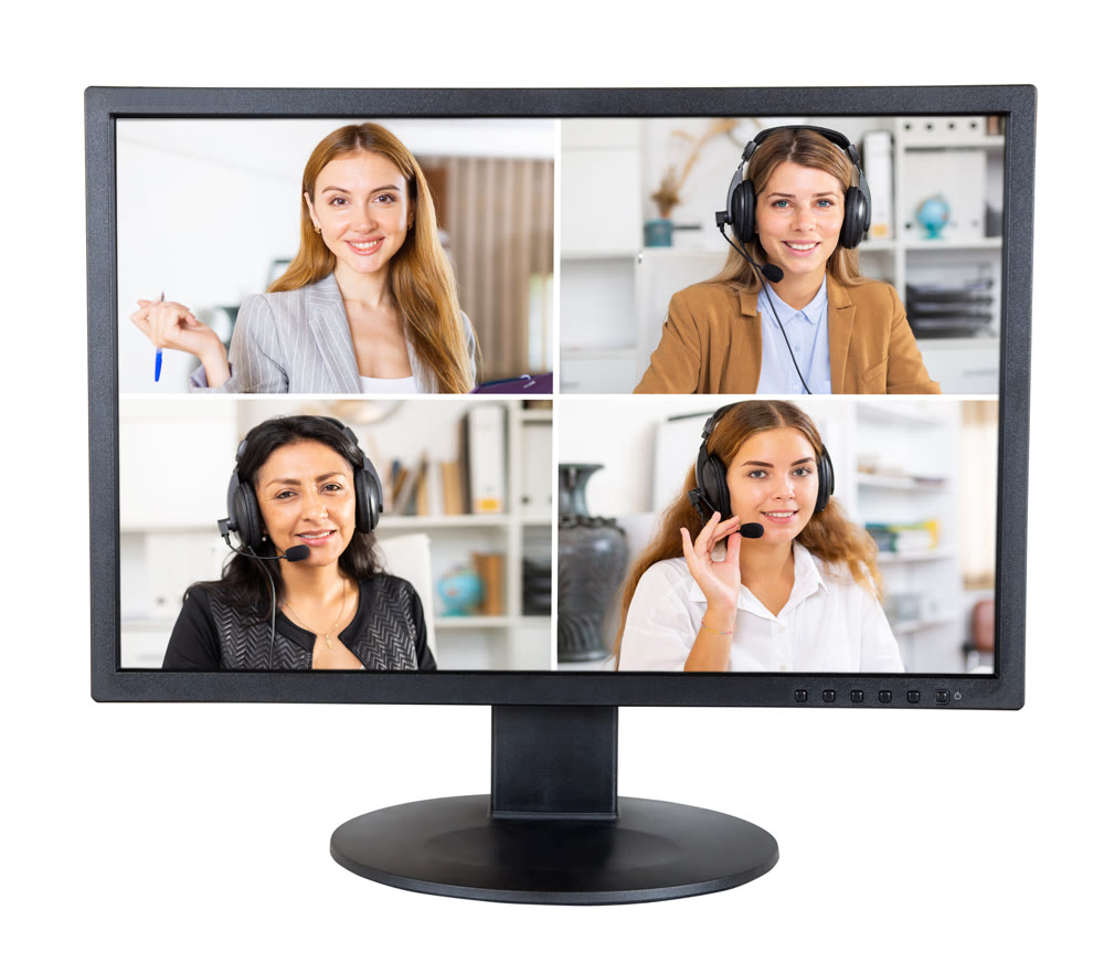 Computer monitor with video conference