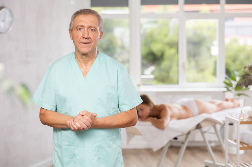 male masseur portrait