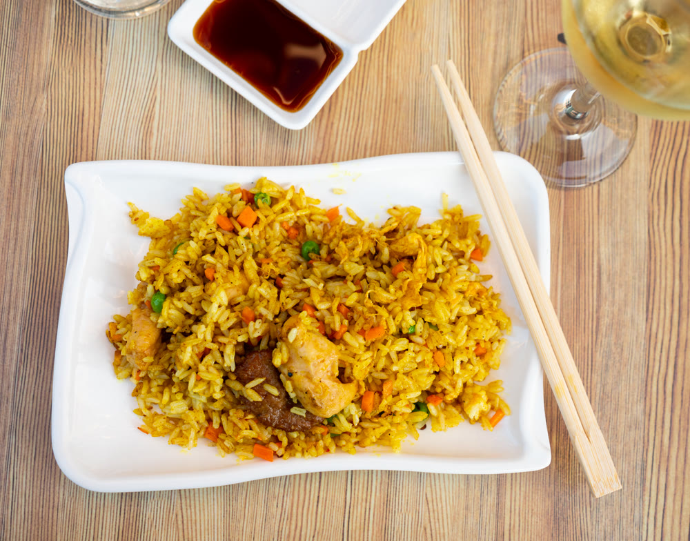 Eastern variation of classic combination of meat and rice, gohan curry