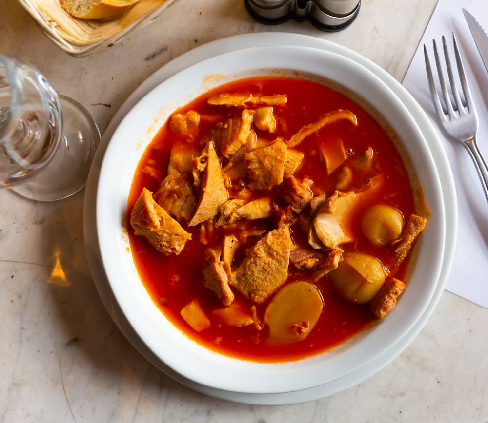 French stewed tripe dish Provencal-style tripe