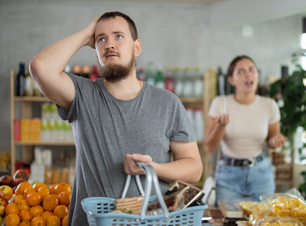 married couple had a fight in a store