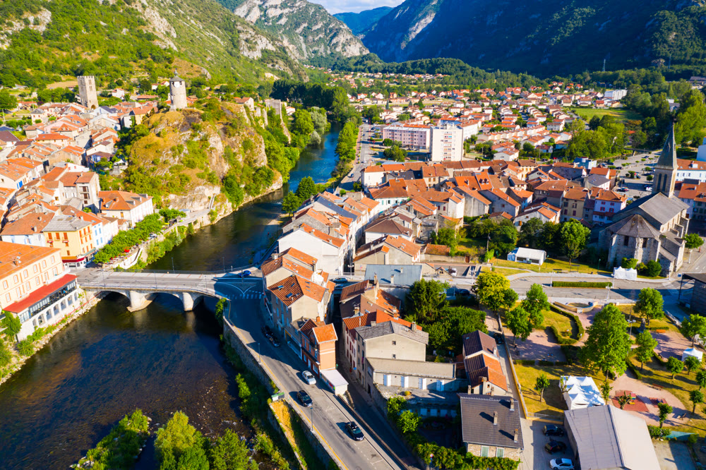French town Tarascon-sur-Ariege