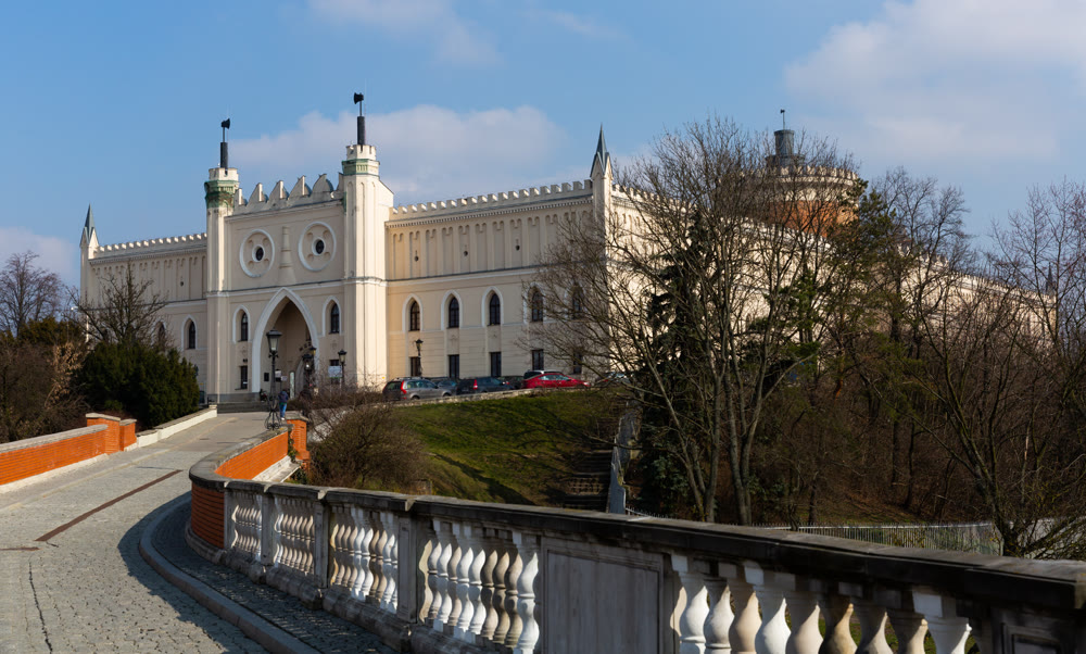  Krakow Gate (Brama Krakowska) in Lublin - Old Town city symbol. Poland