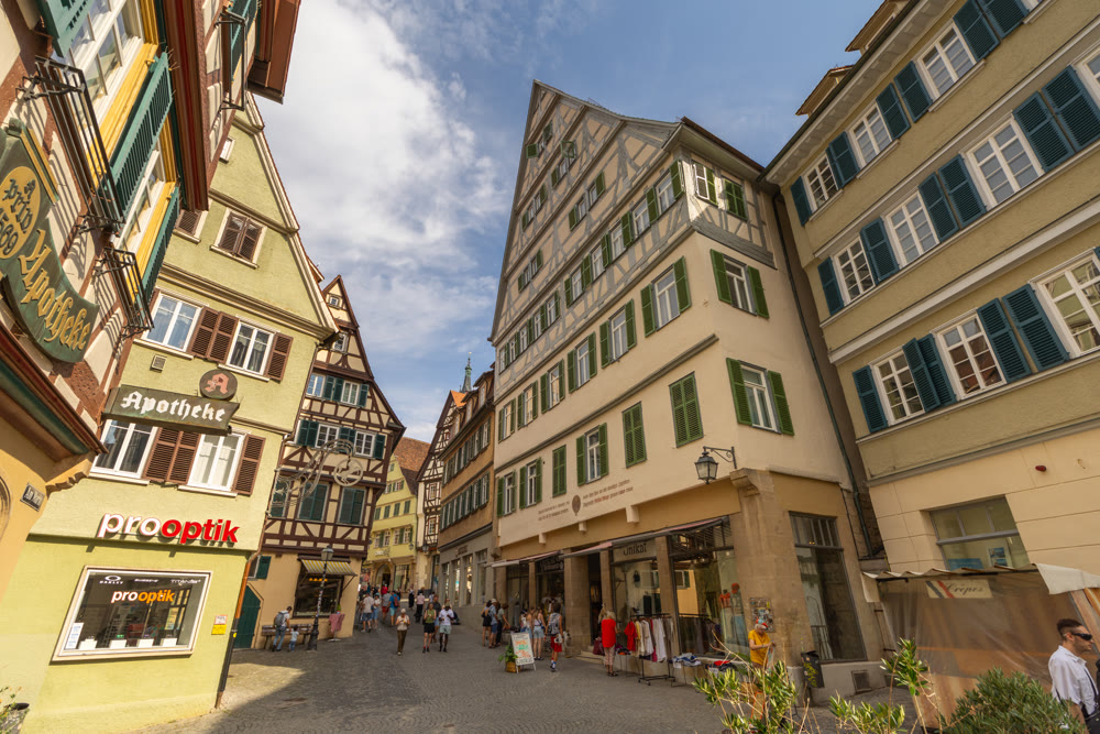 Winding pedestrian street, Germany, Tubingen