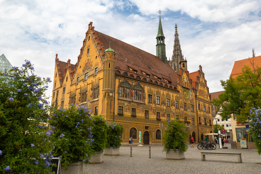 Ulmer Rathaus historic town hall in Ulm, Germany