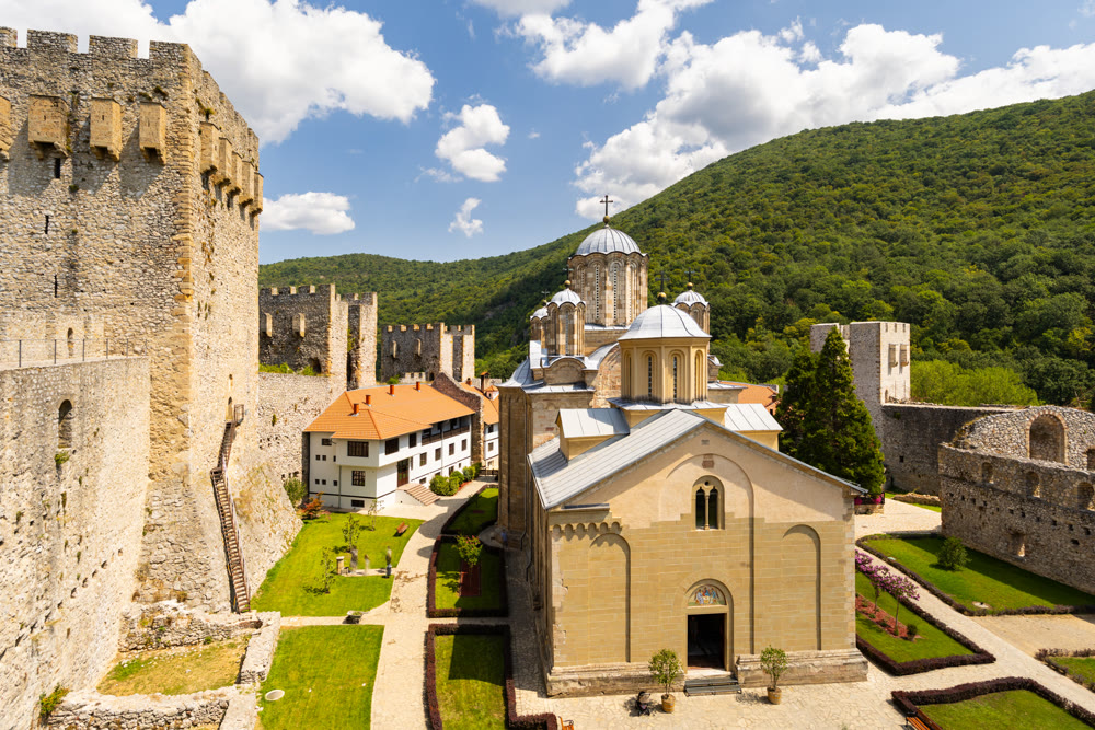 Manasija Monastery Serbian medieval orthodox monastery