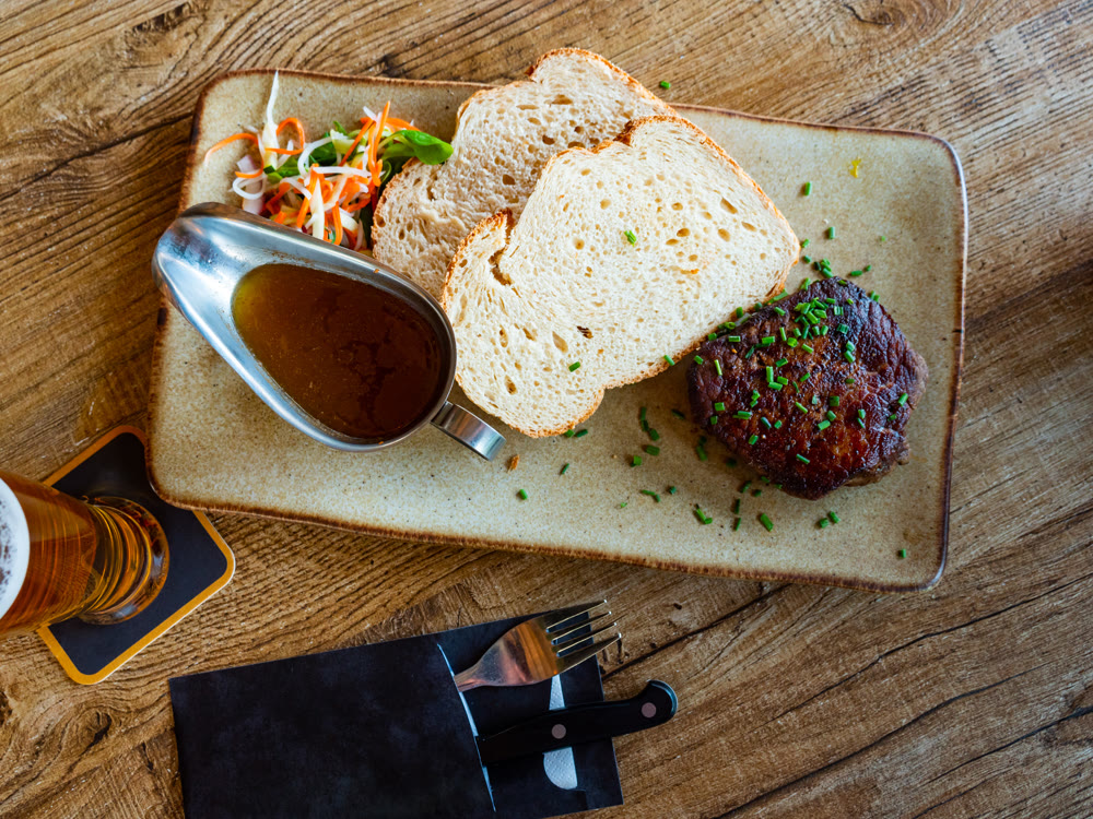 Popular dish of Dutch cuisine is the kogel steak (dikbil)