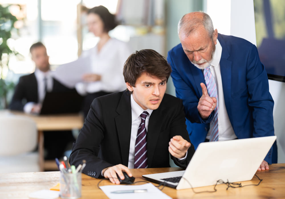 Boss is dissatisfied with the quality of the employee work