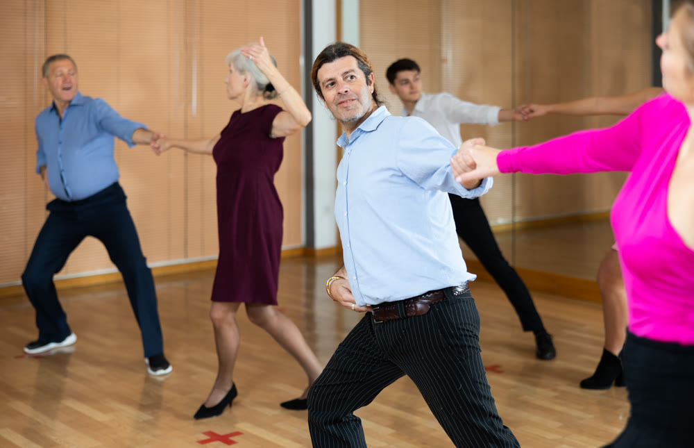 hispanic man dances paso doble