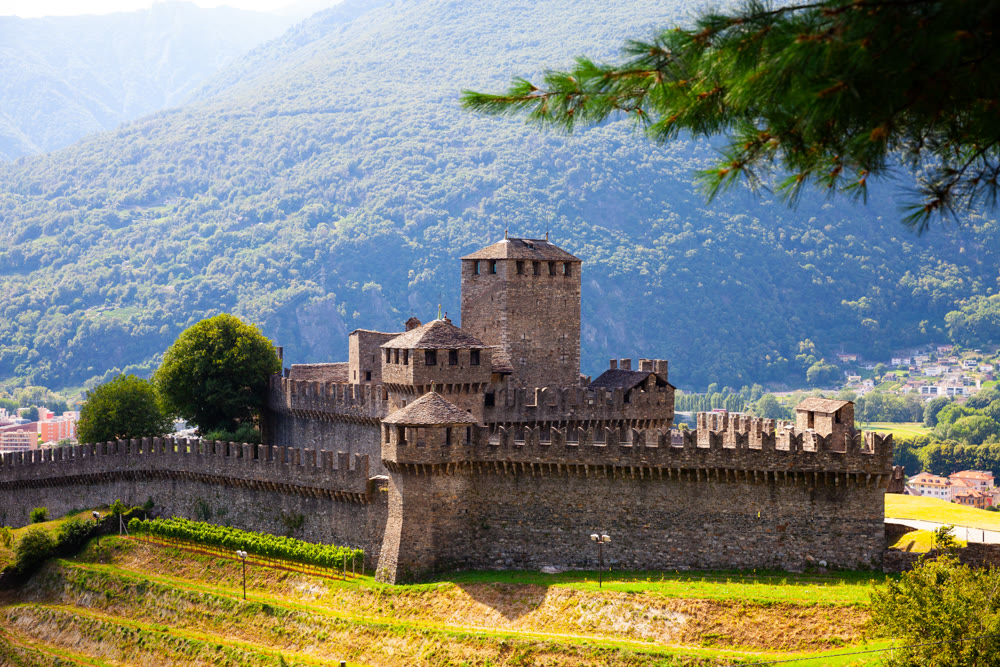 Castles of Bellinzona are group of fortifications located around the town of Bellinzona, capital of the Swiss canton of Ticino